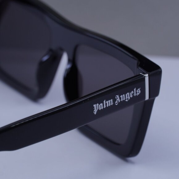Palm Angels PERI109 NAPA 1007 Square Sunglasses - Black/Grey - Picture 8 of 9